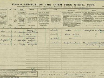 The 1926 Census and tracing family roots.