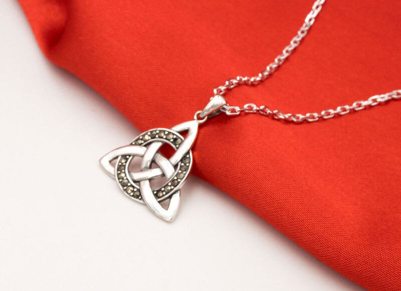 Buy Celtic Trinity Knot Earrings, Handmade Sterling Silver or Bronze  Jewelry for Women, Unique Gift for Wife, Triquetra Online in India 