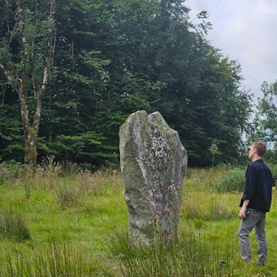 An Ogham stone IRL (in real life): Our adventure in the wilds of Wicklow