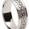 Embossed Celtic Knot Ring With Trims - Gallery