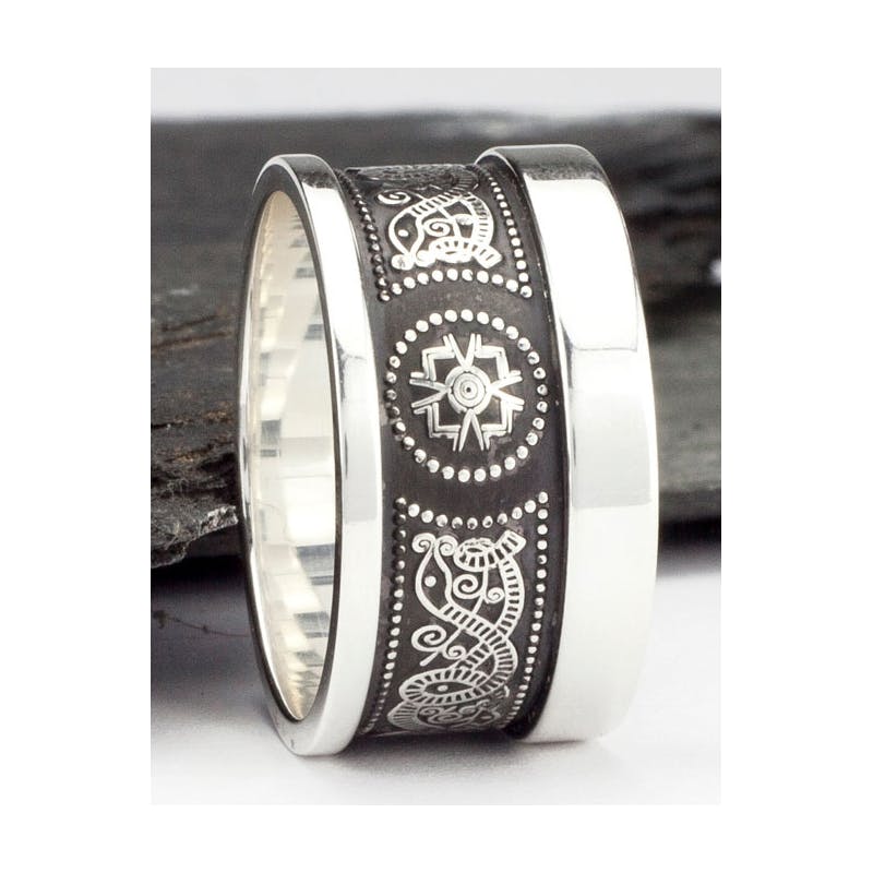 Sterling Silver Extra Wide Ardagh Chalice Ring -… My Irish Jeweler