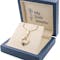 Womens Authentic Yellow Gold January Birthstone Necklace - Gallery