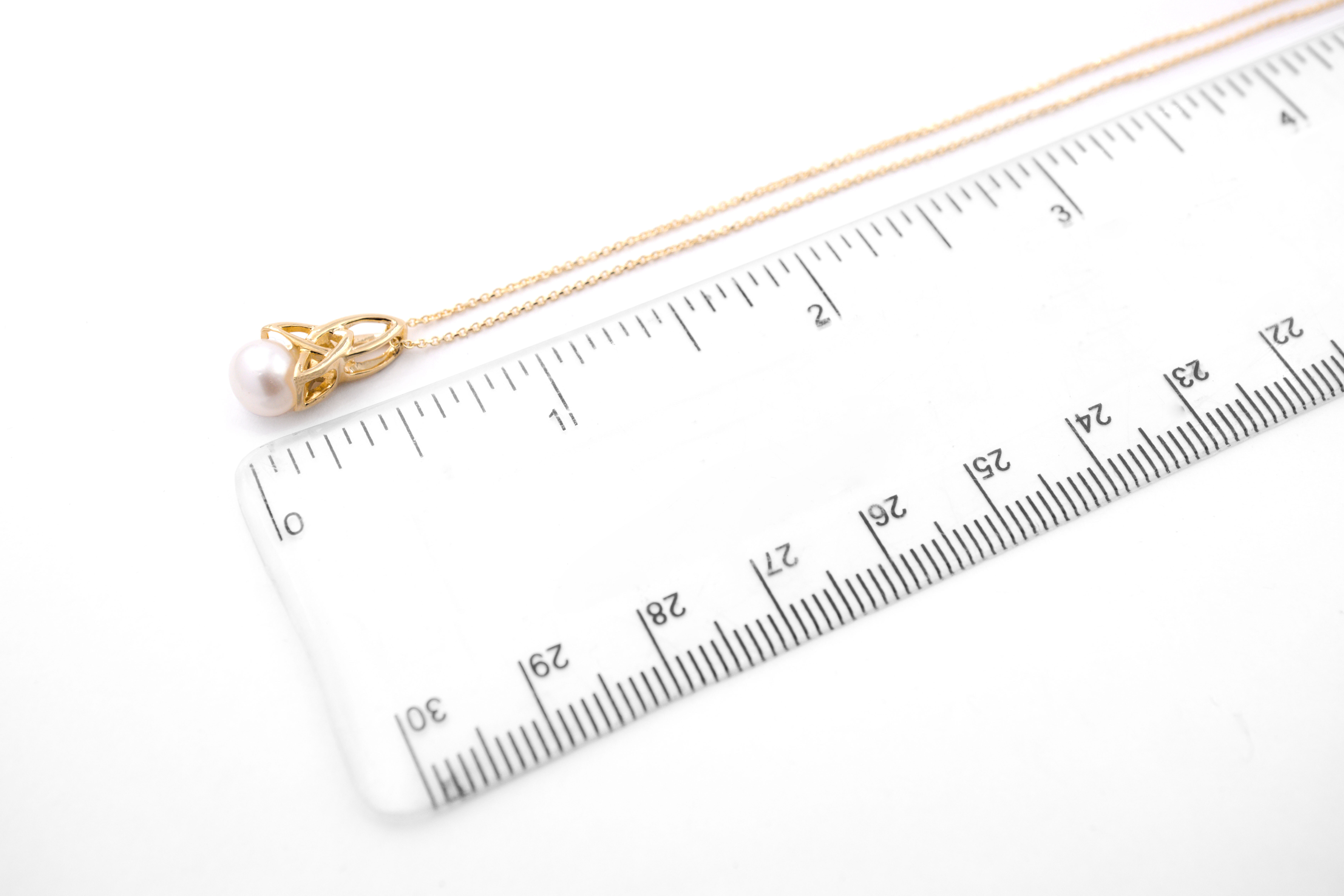 Authentic 10K Yellow Gold Trinity Knot Gift Set For Women