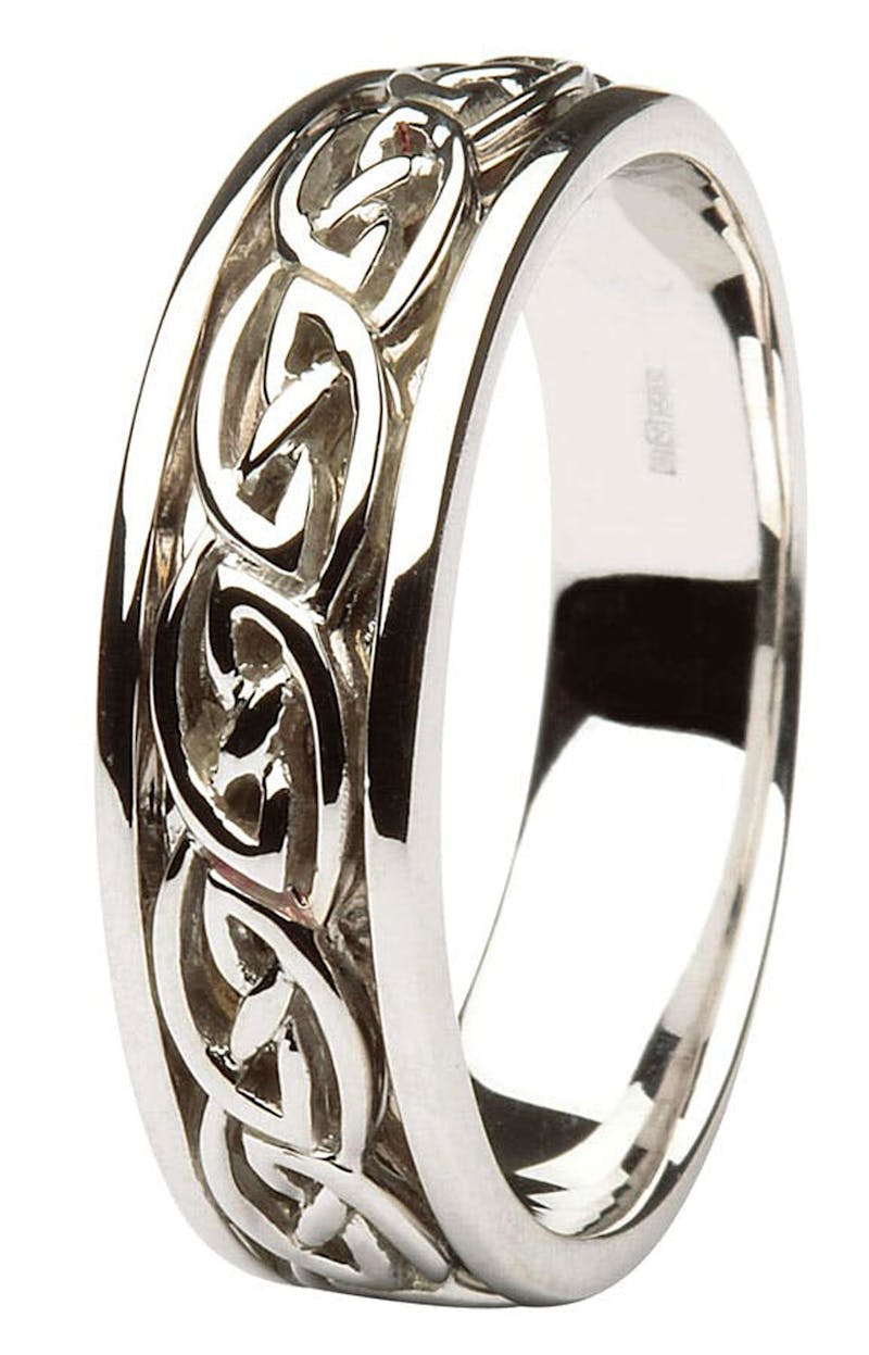 14K Celtic Knot Band, Made in Ireland