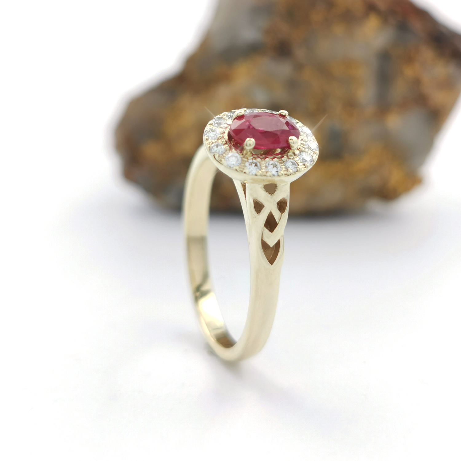 Ruby on sale ring halo