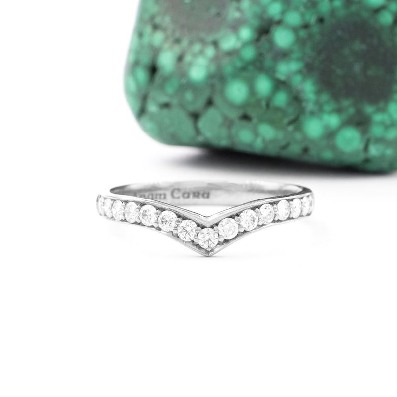 Womens Mo Anam Cara Ring in Platinum 950 With a Polished Finish