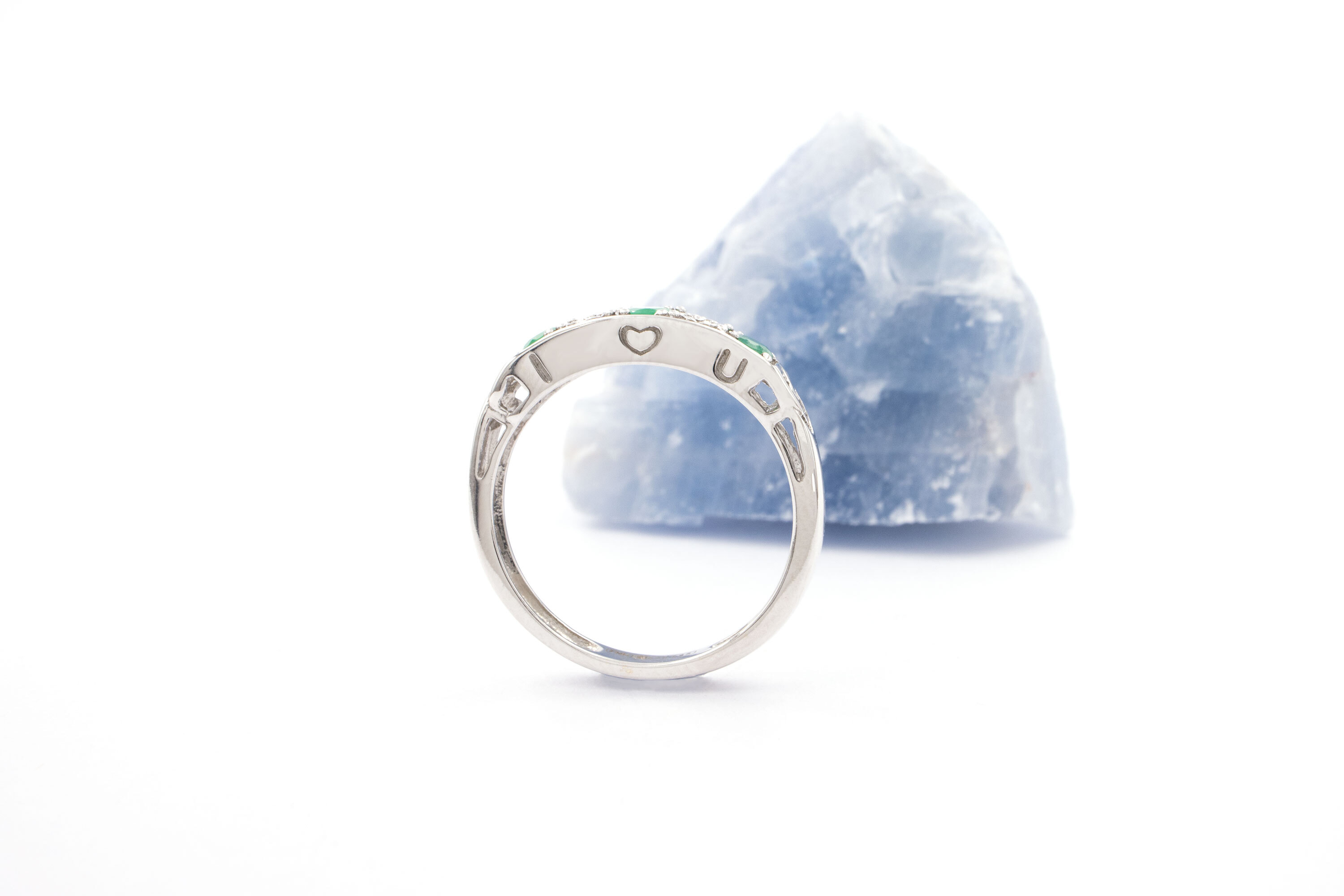 Irish White Gold Celtic Knot Ring For Women