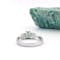 Irish 14K White Gold Trinity Knot Ring For Women. Picture Of The Back. - Gallery