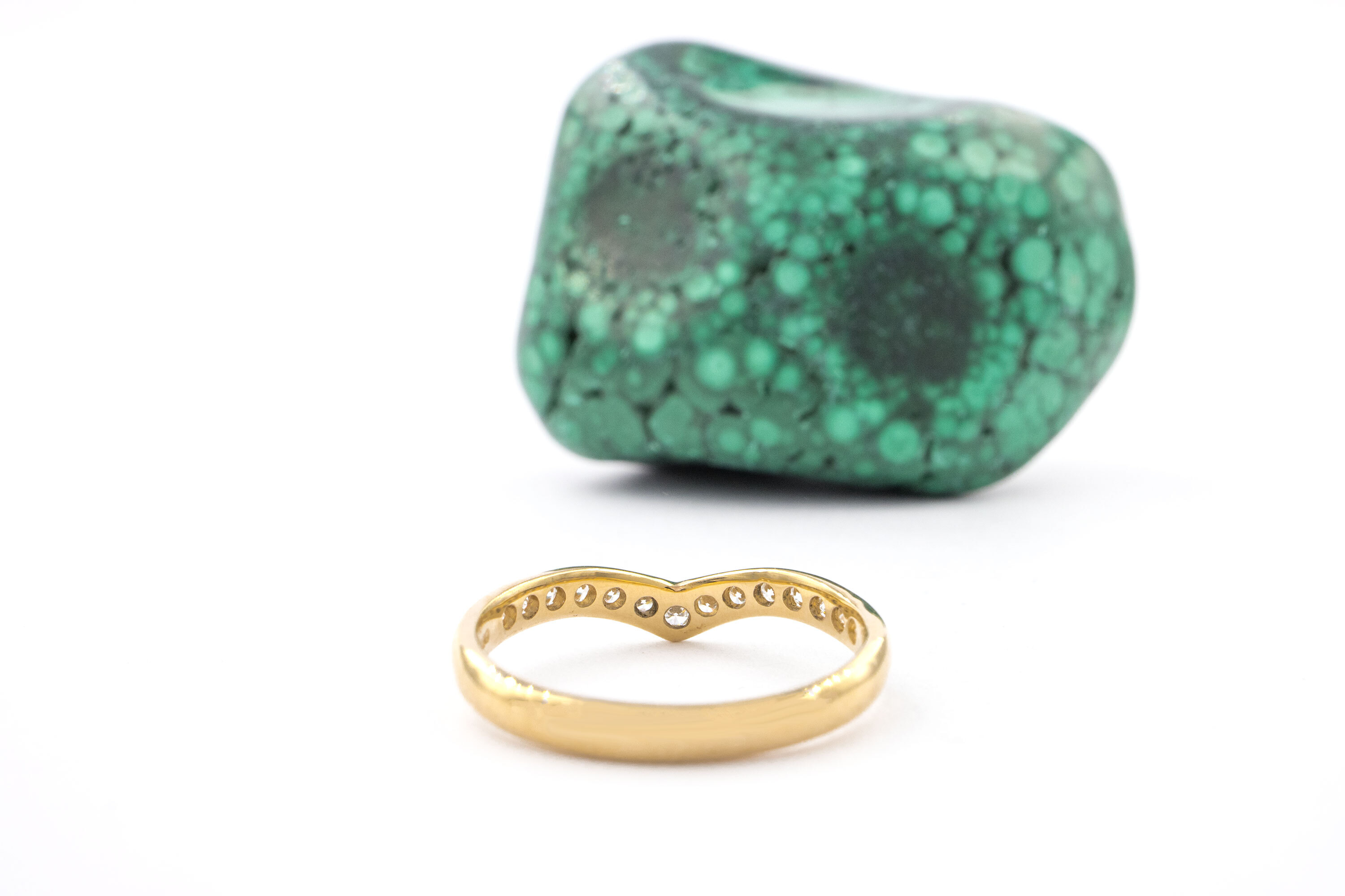 Gorgeous Yellow Gold Mo Anam Cara Wedding Ring With a Polished Finish For Women. Picture Of The Back.