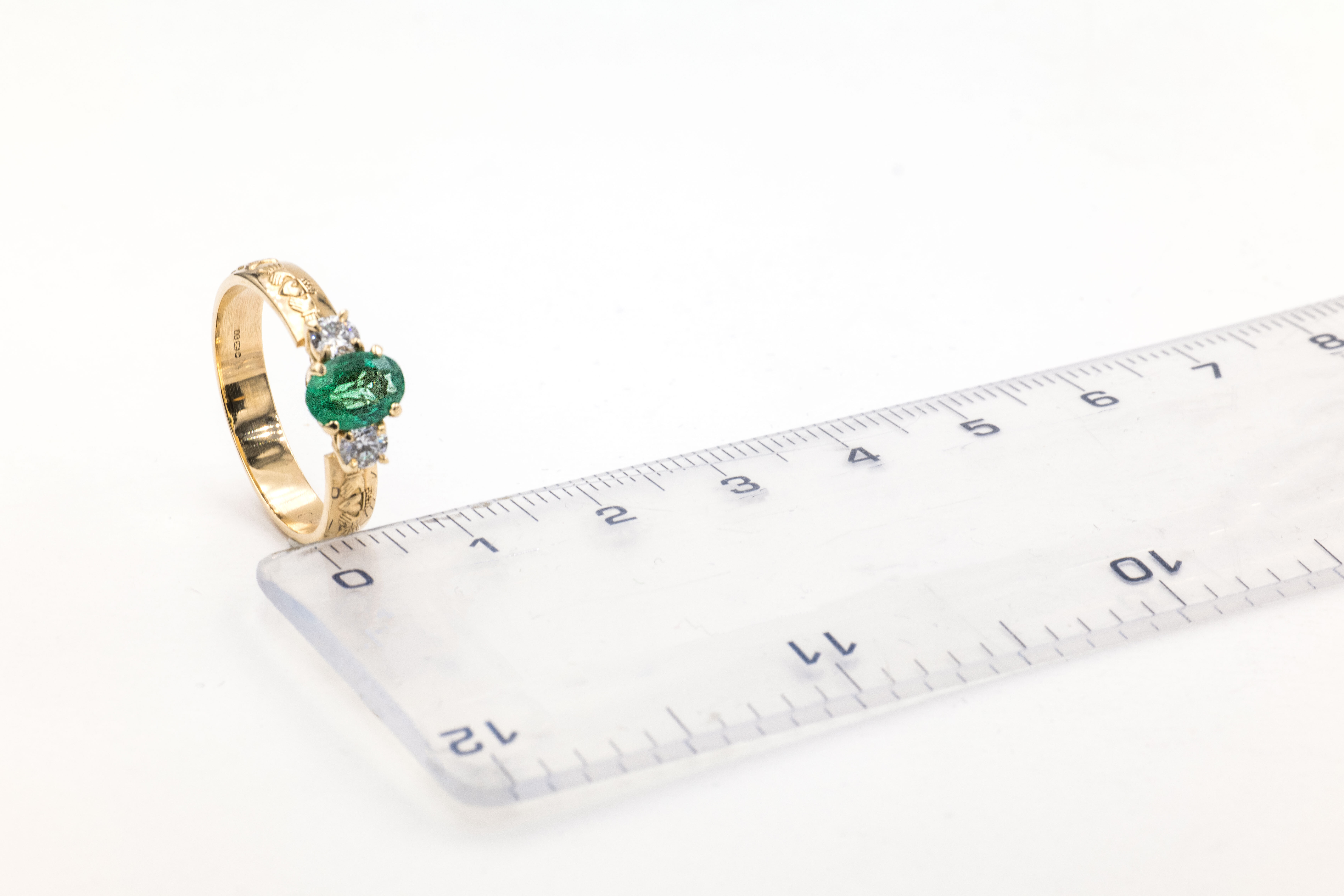 Irish 14K Yellow Gold Claddagh & Celtic Knot 4.0mm Ring For Women