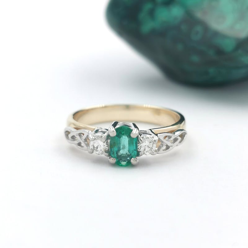Trinity Knot Three Stone Ring, From Ireland | My Irish Jeweler