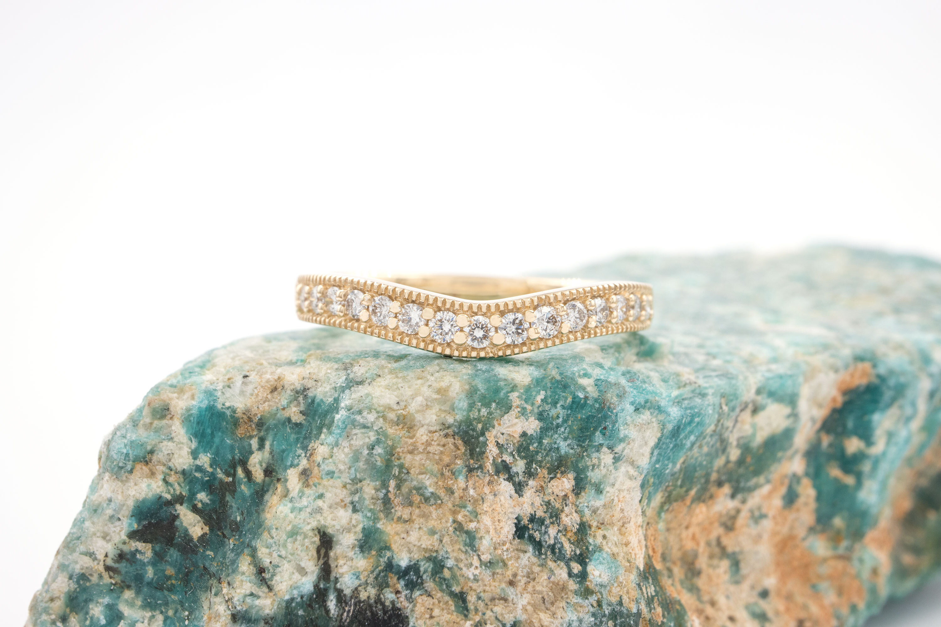 Striking Yellow Gold Mo Anam Cara Ring For Women