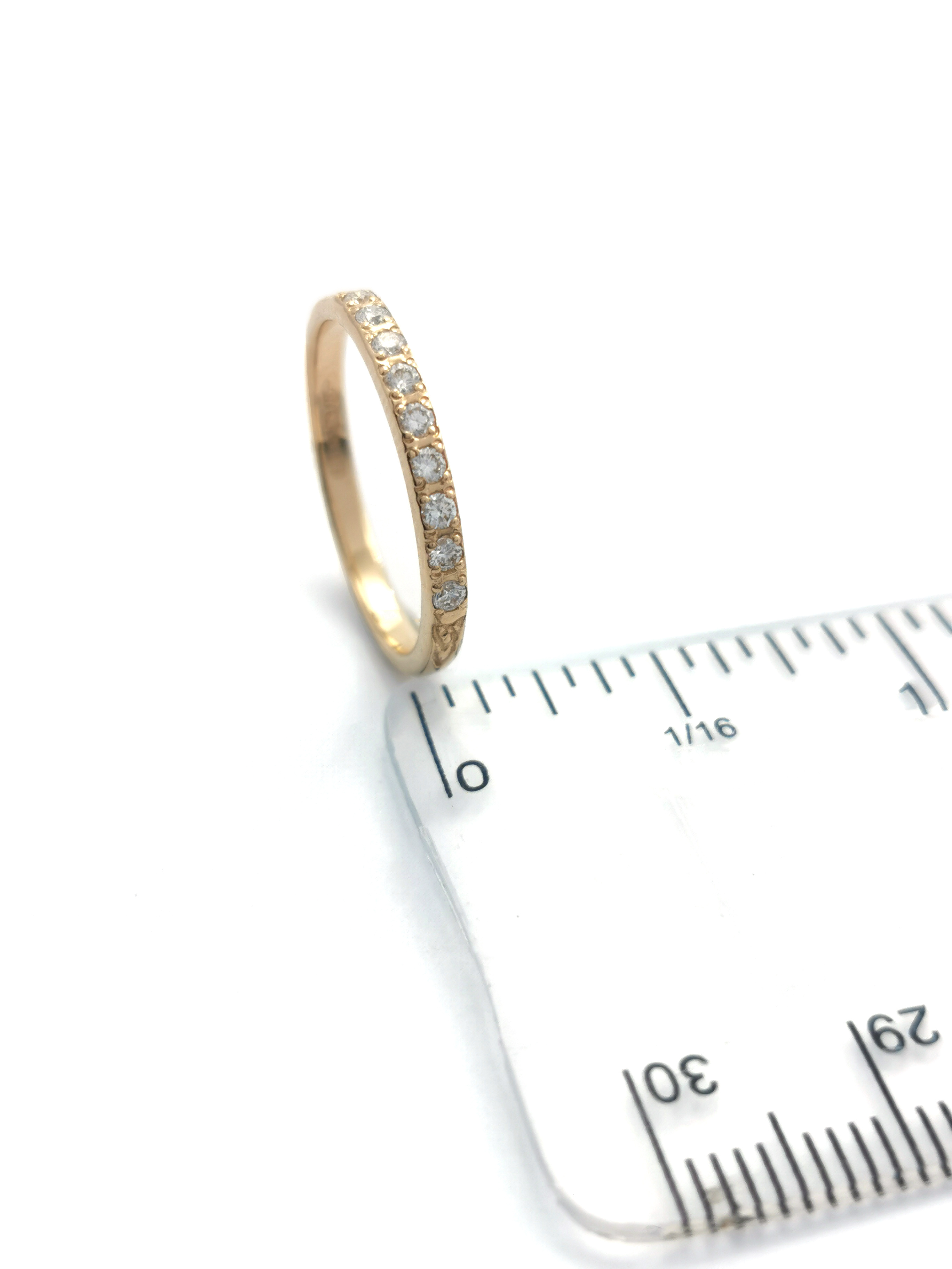 Irish Yellow Gold Trinity Knot & Celtic Knot Ring For Women With a Polished Finish. Picture For Scale.
