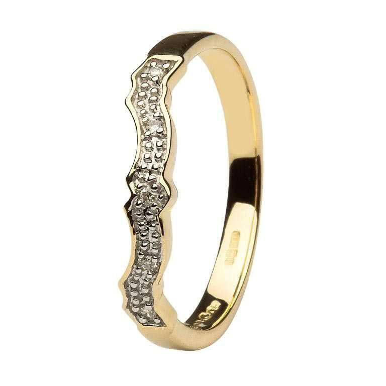 Womens Yellow Gold Celtic Knot Ring