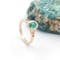Womens Polished Trinity Knot & Celtic Knot 0.50ct Natural Emerald Ring in Real Yellow Gold - Gallery