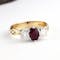 Ruby And Diamond Three Stone Engagement Ring - Gallery