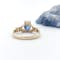 Real 14K Yellow Gold Claddagh Engagement Ring With a Polished Finish For Women. Picture Of The Reverse Side. - Gallery