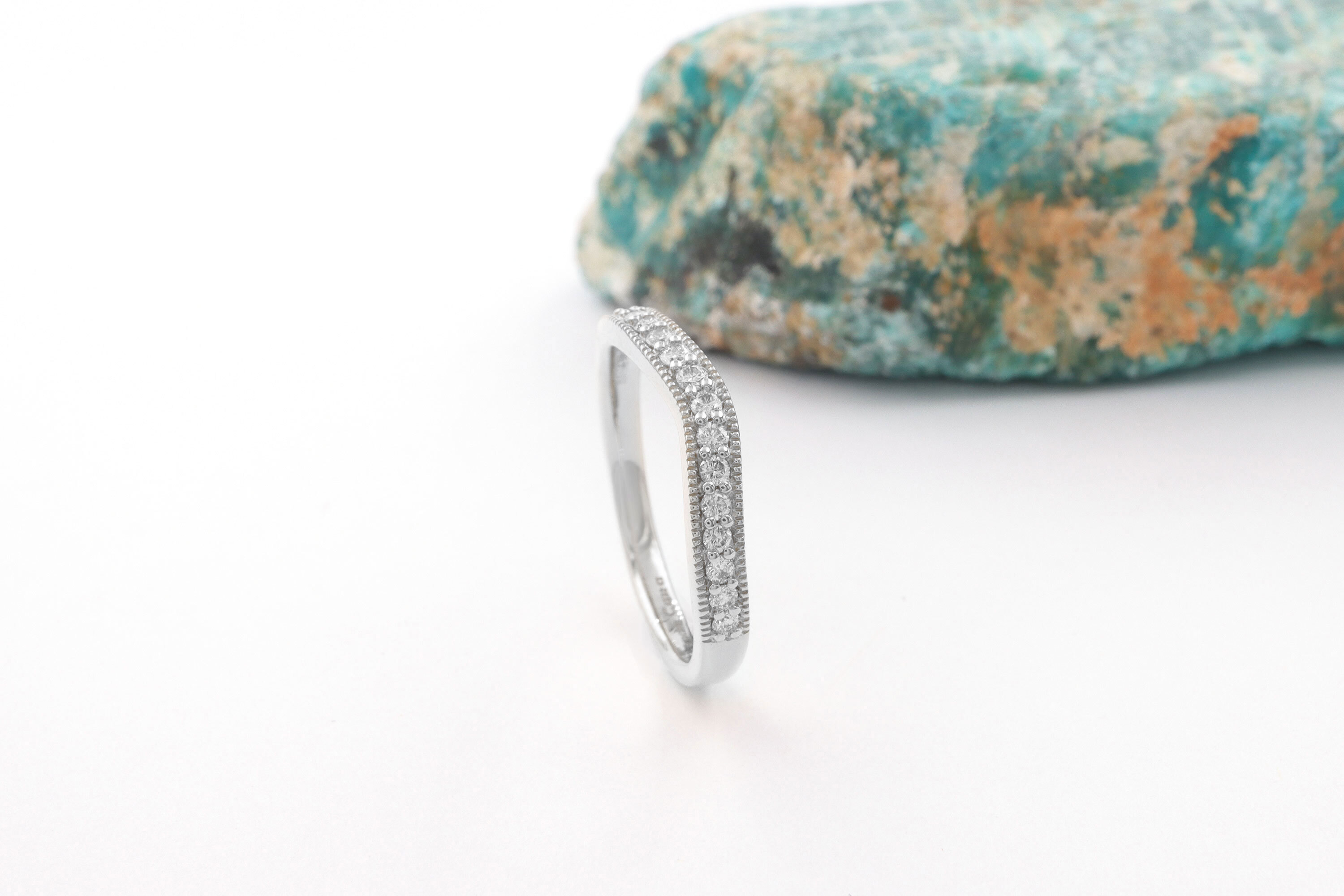 Luxurious White Gold Mo Anam Cara Ring For Women