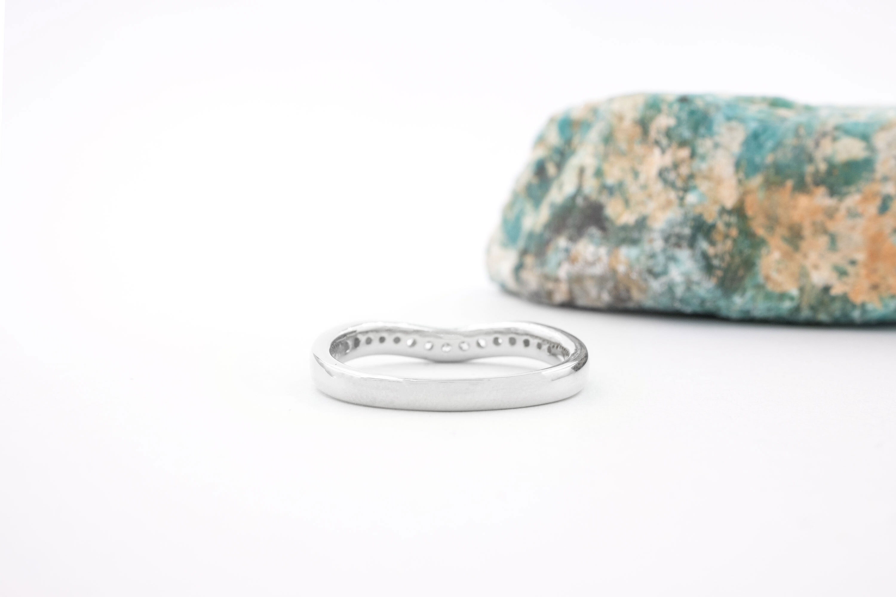 Authentic 14K White Gold Mo Anam Cara Wedding Ring For Women