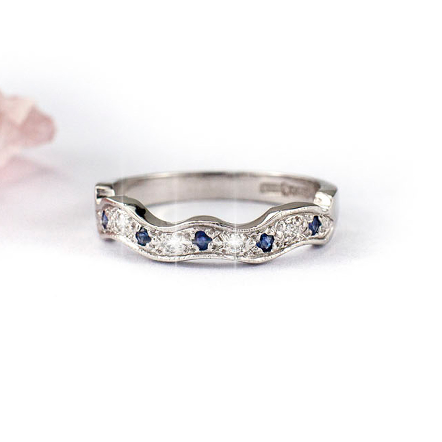 Genuine White Gold Claddagh Ring For Women