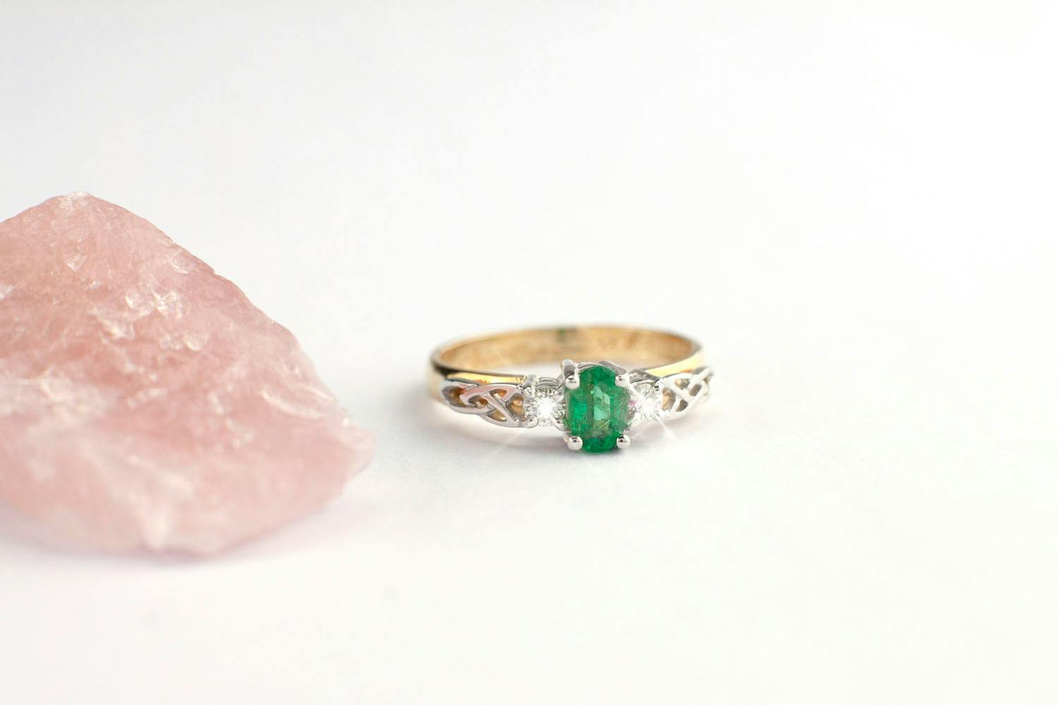 Trinity Knot Three Stone Ring, From Ireland | My Irish Jeweler