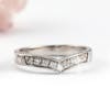 14k white gold diamond wishbone wedding ring