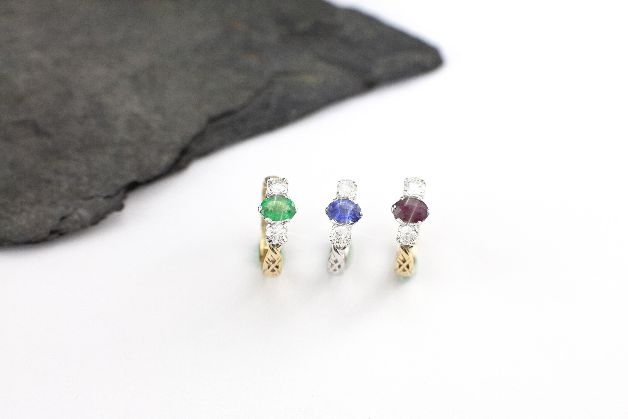 Womens Celtic Knot Ring in Real 14K Yellow Gold