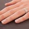 Genuine 14K White Gold Celtic Knot 5.4mm Ring For Women - Model Photo - Gallery