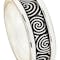 Newgrange Spiral Ring with Heavy Flat Trims - Gallery