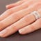 Genuine White Gold Celtic Knot Ring For Women - Model Photo - Gallery