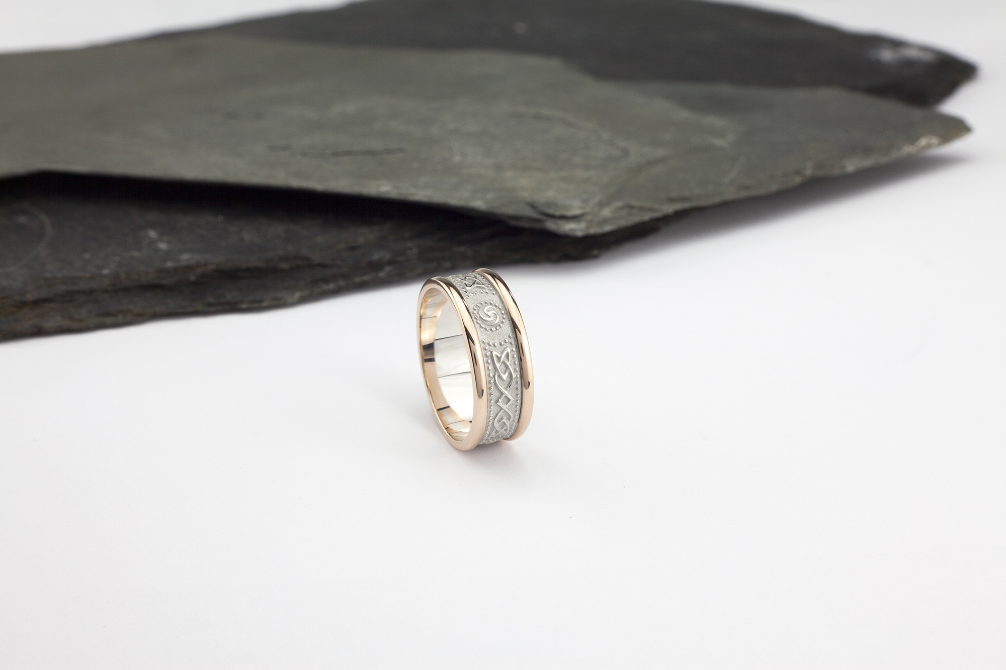 Ardagh Chalice Ring with Trims, From Ireland My Irish Jeweler