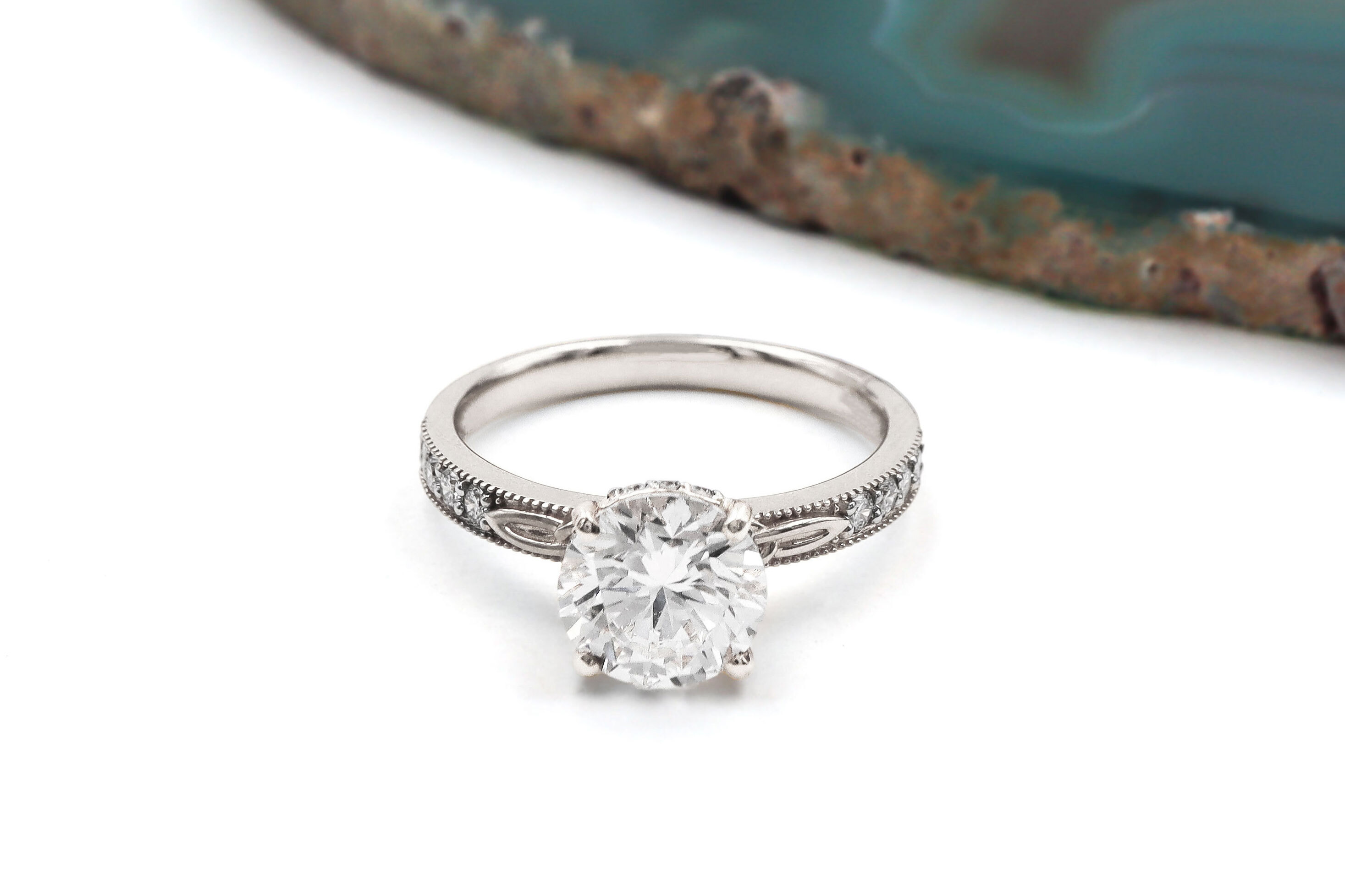 Womens Trinity Knot Ring in Real Platinum