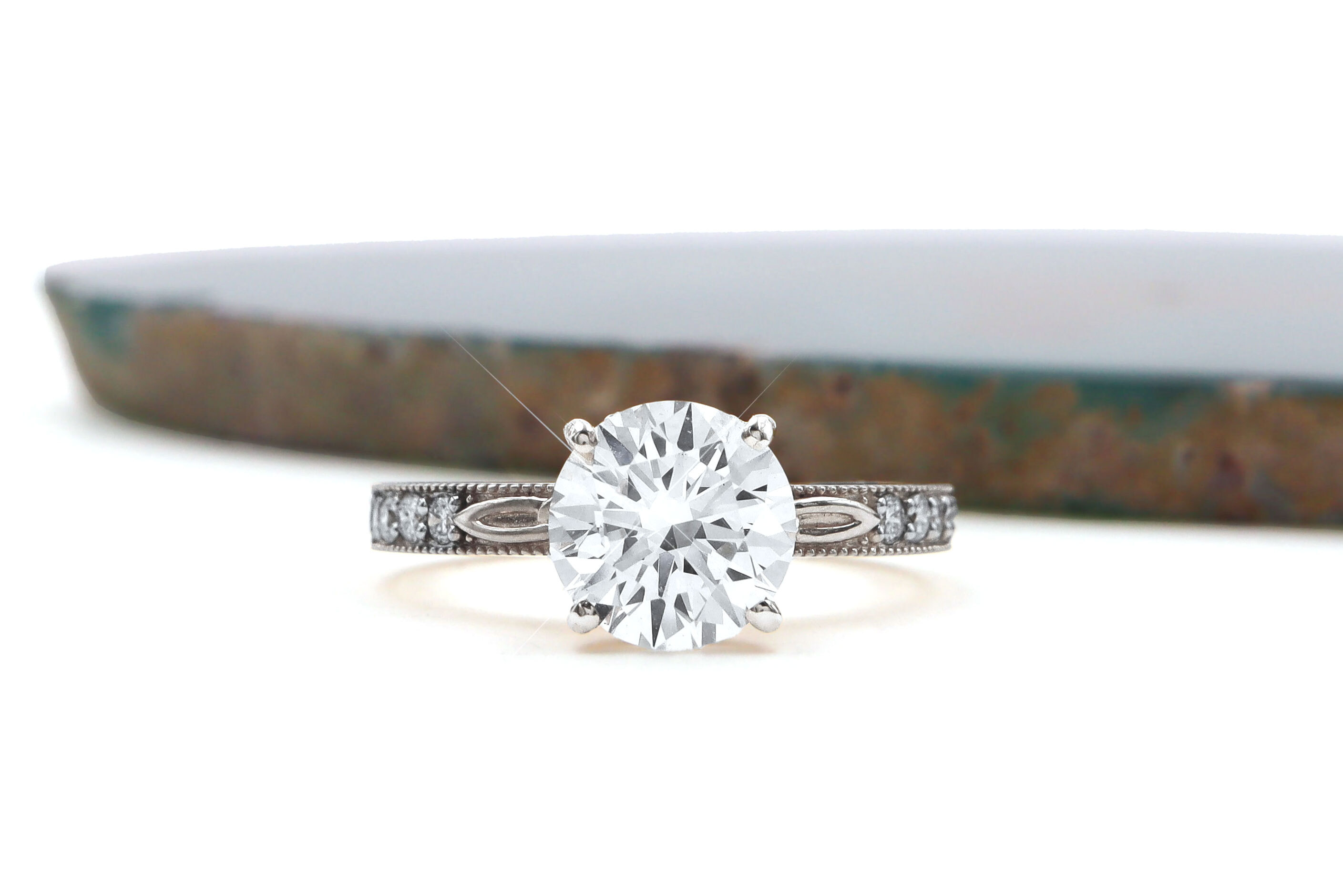 Attractive Platinum Trinity Knot 2.00ct Lab Grown Diamond Ring For Women