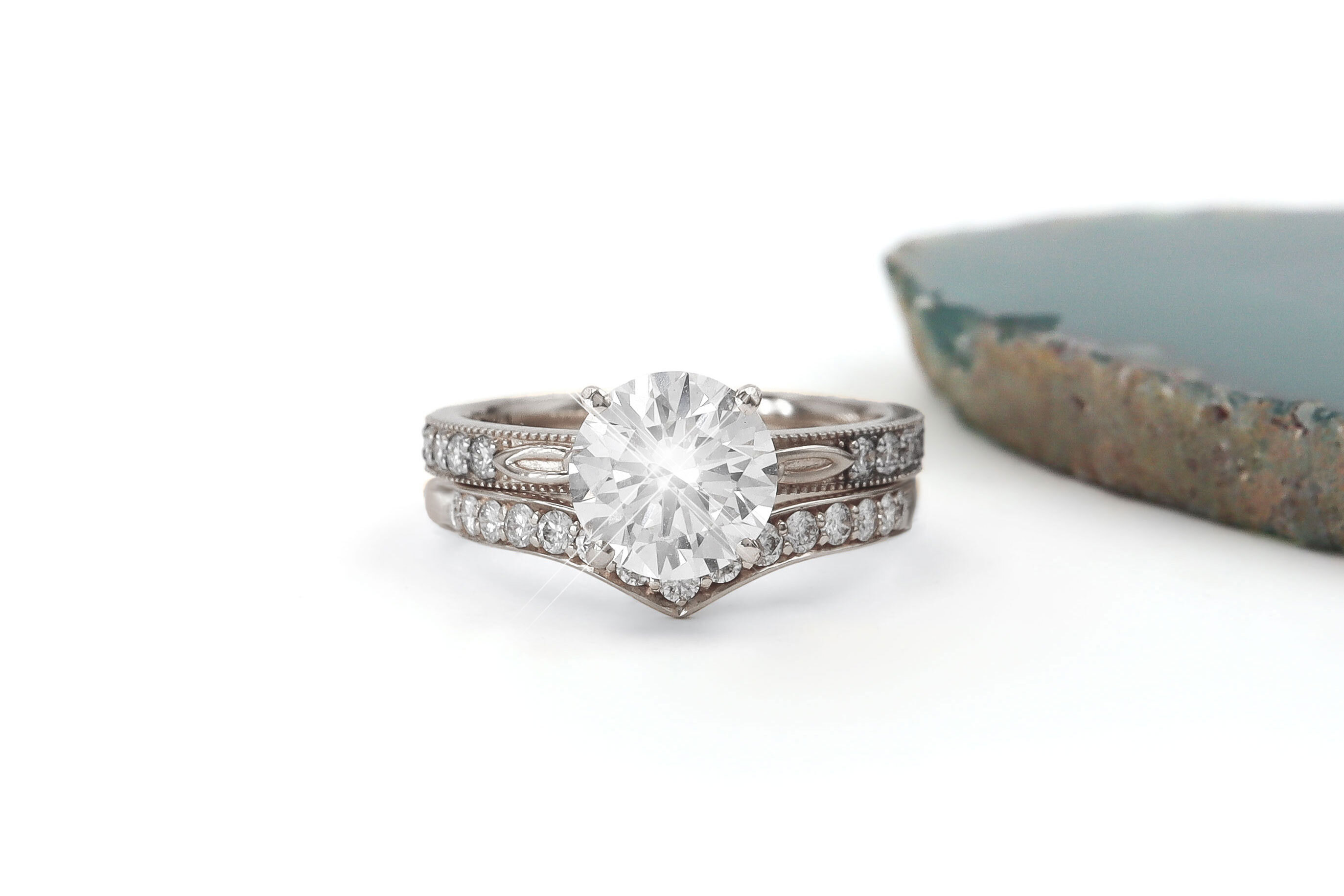 Womens Platinum Trinity Knot 2.00ct Lab Grown Diamond Ring