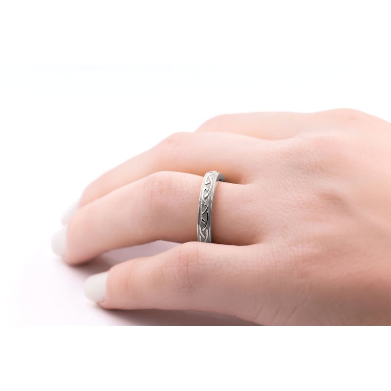 10k or 14k Gold 4.5mm Round Gemstone Celtic Knot Side Rings 10k or 14k Gold 4.5mm Round Gemstone Celtic Knot Side Rings