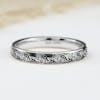3mm white gold book of kells ring 28118