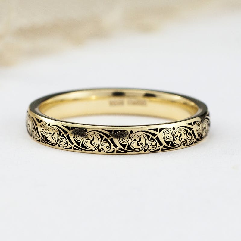 Ladies Book of Kells Wedding Ring