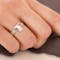 Irish 9K White Gold Claddagh 2.0mm Ring For Women - Model Photo - Gallery