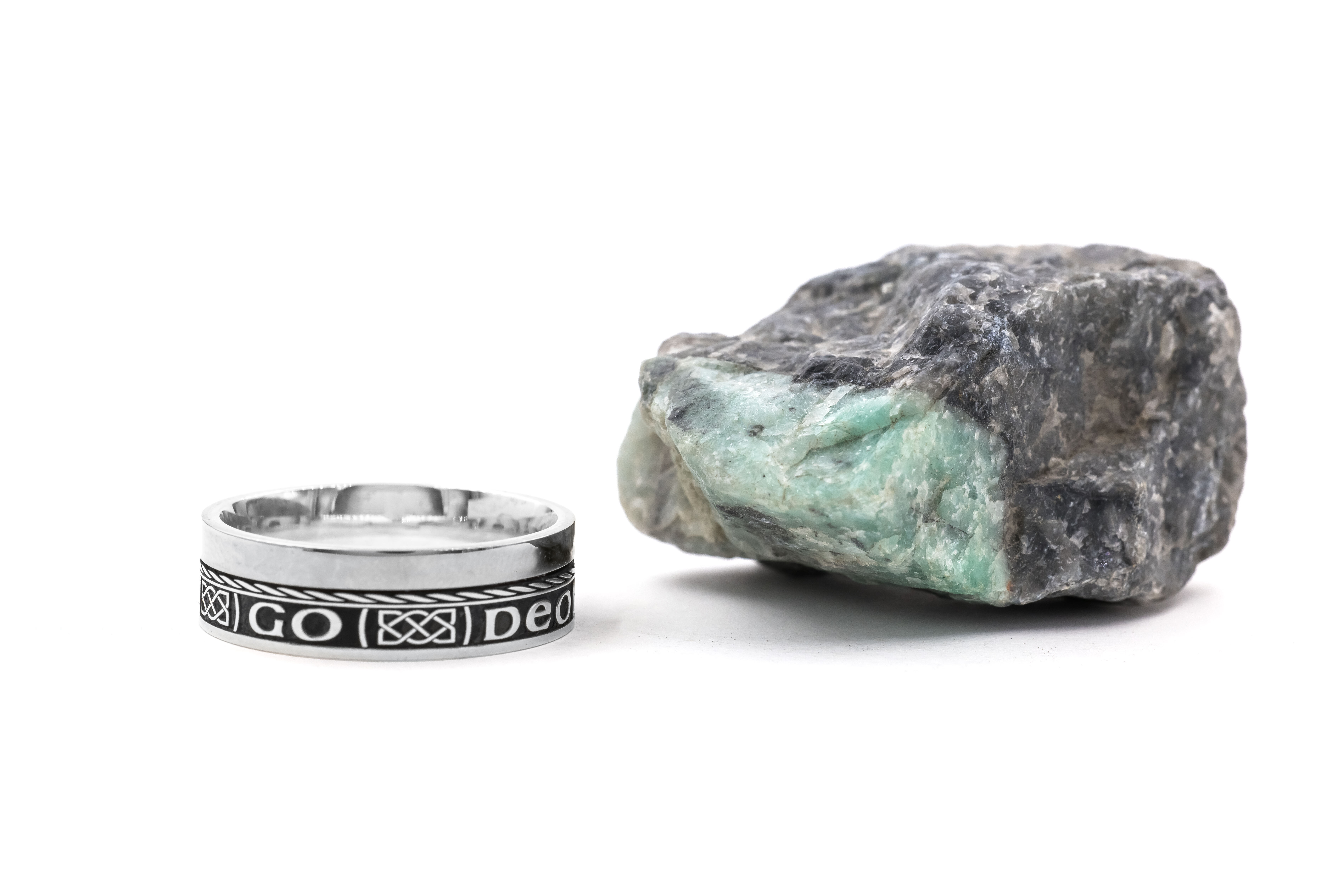 Gaelic Ring in Sterling Silver With a Oxidised Finish