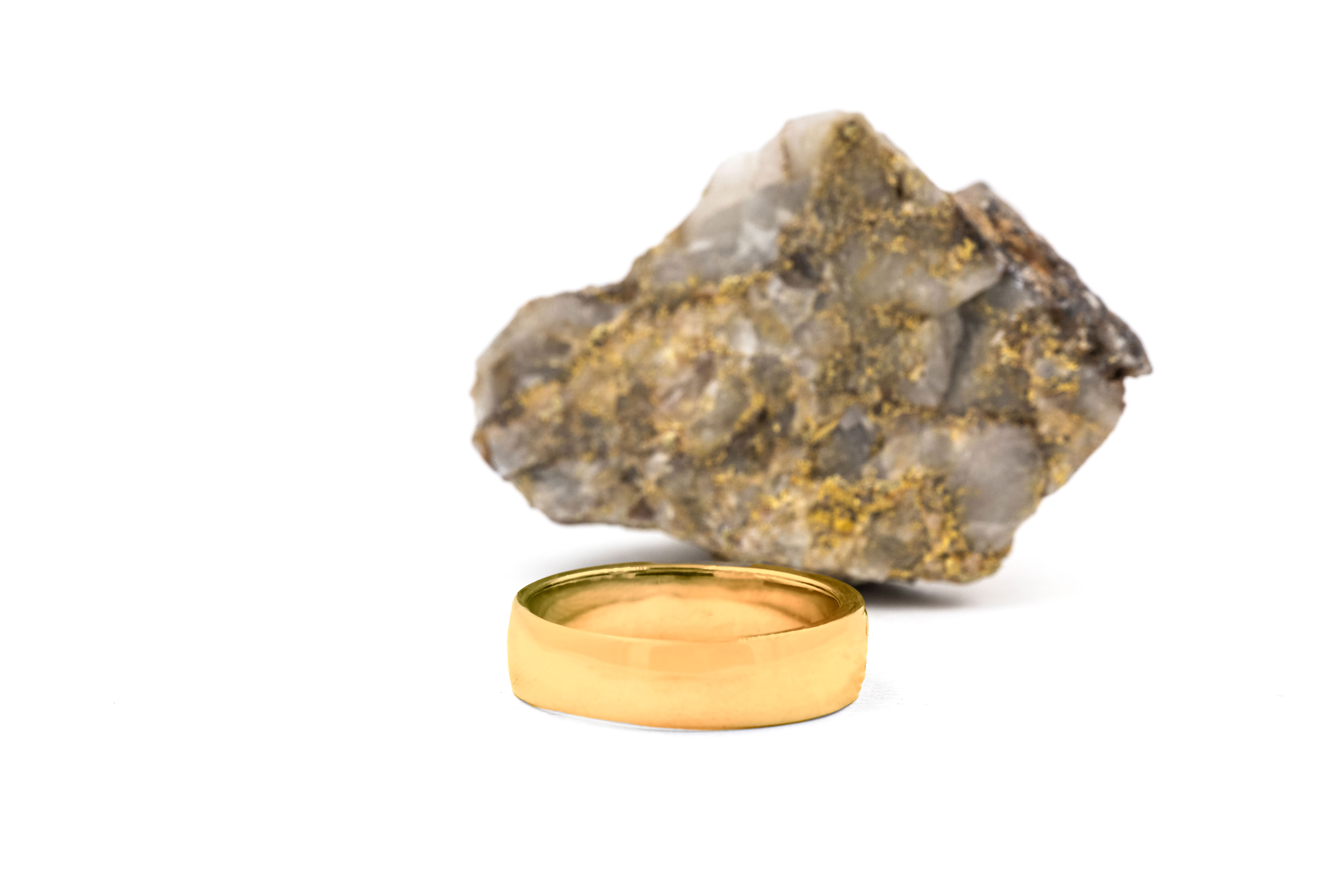 Mens Claddagh & Celtic Knot 7.0mm Ring in Real Yellow Gold