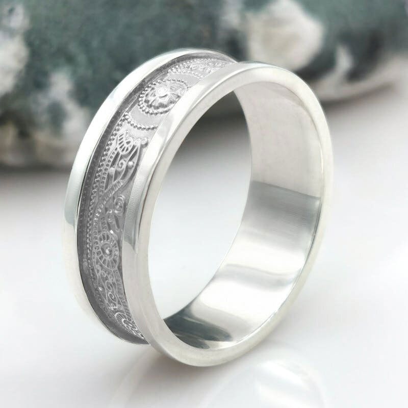 8mm Ardagh Chalice Ring - Unisex, Made in Ireland | My Irish Jeweler