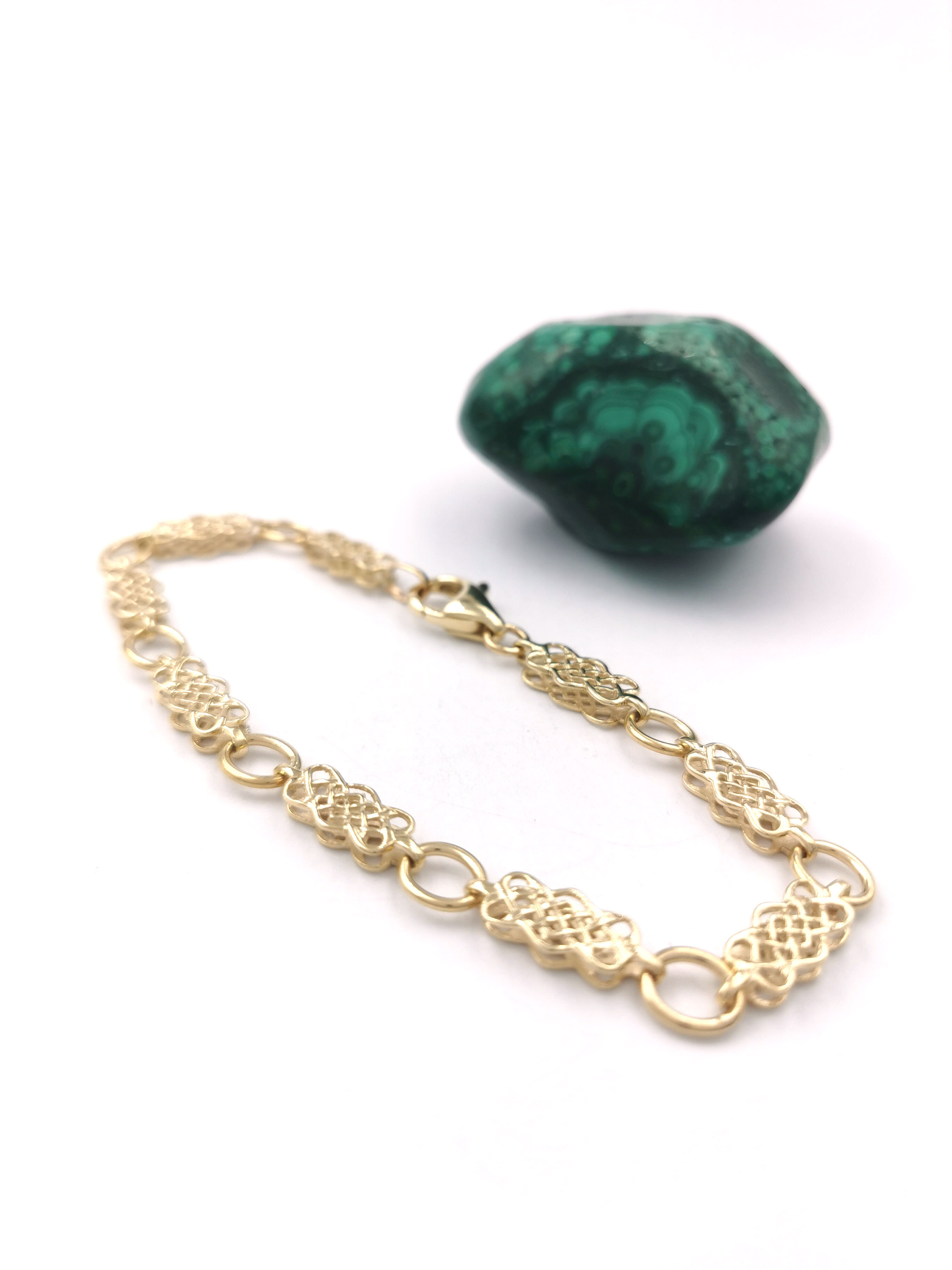 Womens Celtic Knot Bracelet in Real 9K Yellow Gold