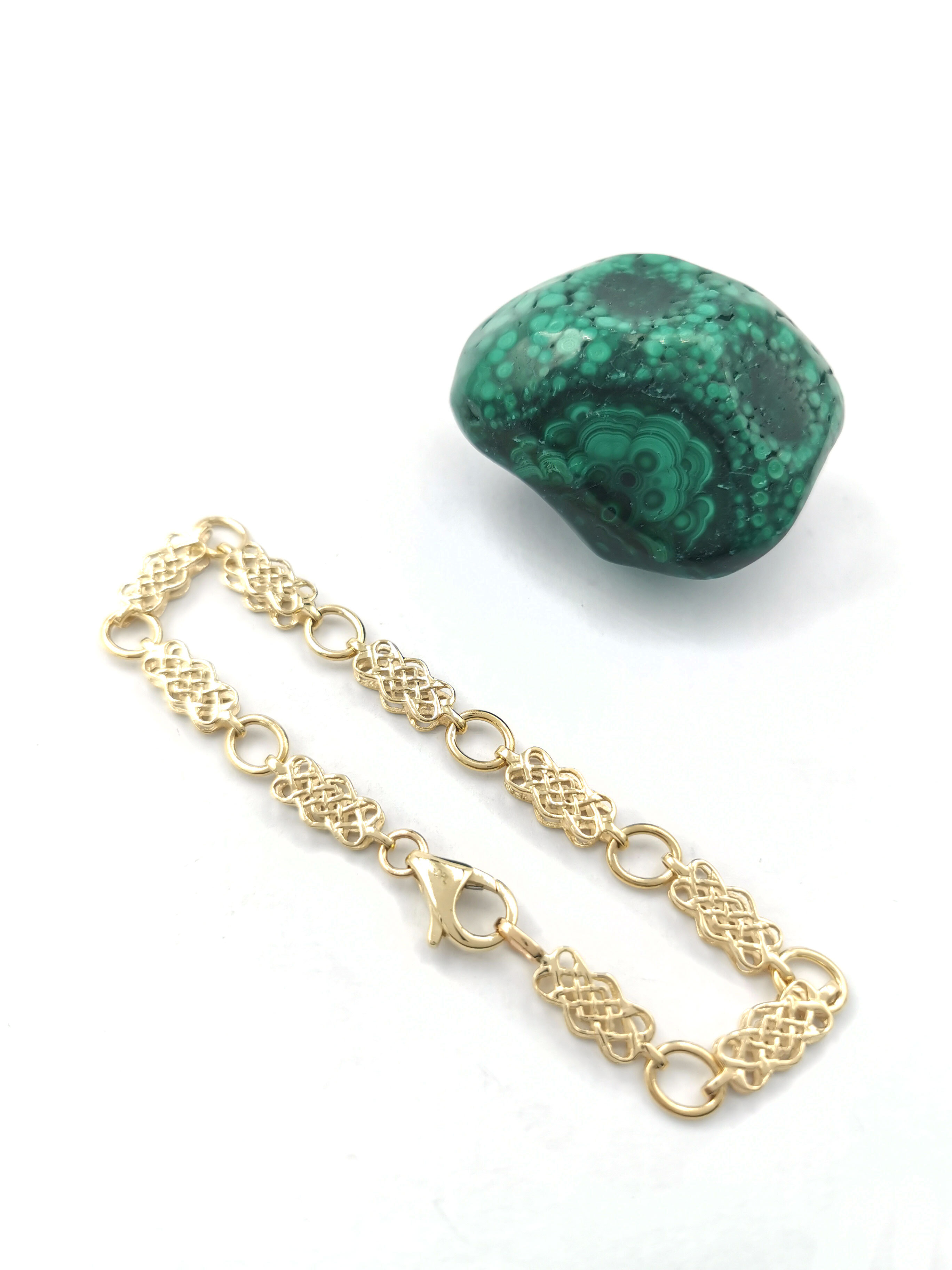 Authentic 9K Yellow Gold Celtic Knot Bracelet For Women