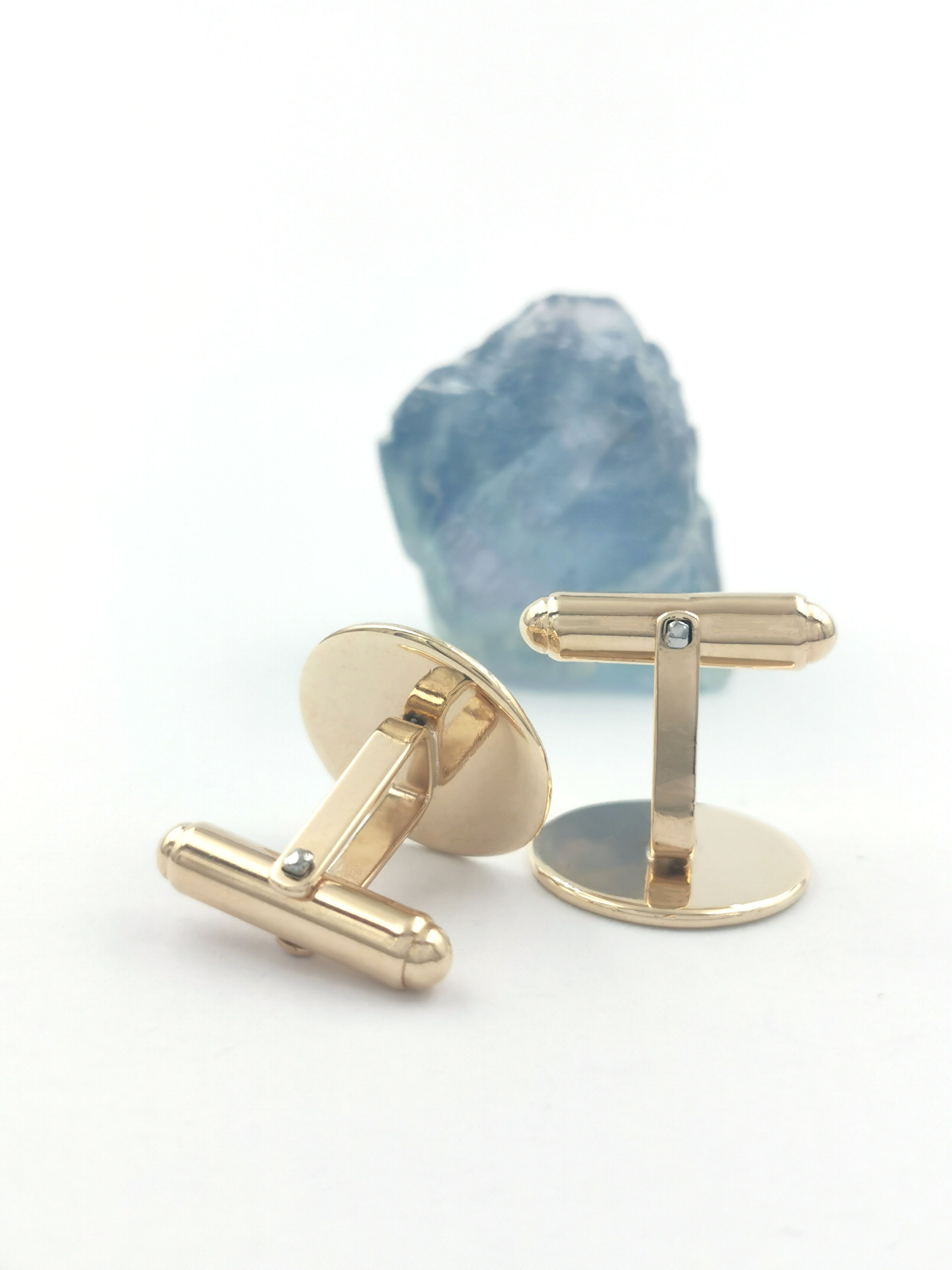 Attractive Yellow Gold Tree of Life Cufflinks For Men