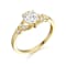Womens Claddagh Ring in Yellow Gold - Gallery