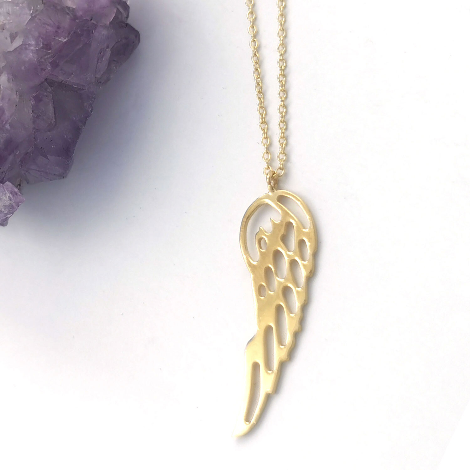 Sterling Silver Angel Wing Necklace + Personalised Gift Box – The Lovely  Keepsake Company