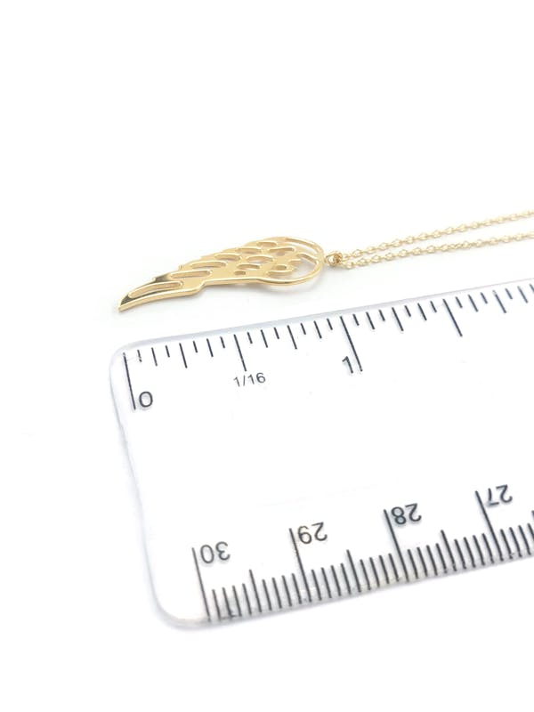 9k Gold Guardian Angel Pendant and Chain Luxury Gift With