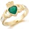 Real 9K Yellow Gold Claddagh Ring For Women - Gallery