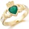 Real 9K Yellow Gold Claddagh Ring For Women - Gallery