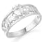 Genuine White Gold Claddagh Ring For Women - Gallery